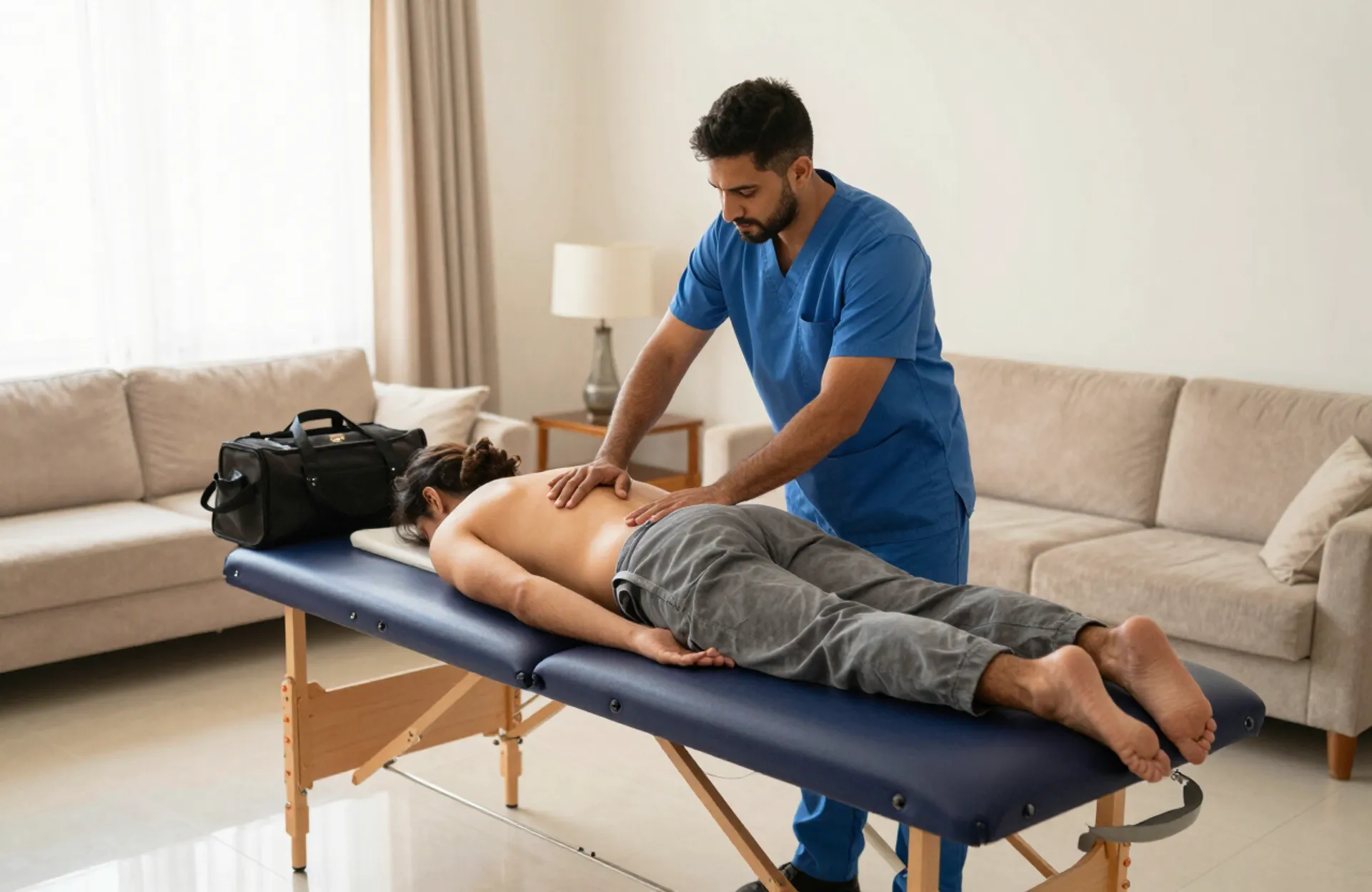 Physiotherapy home visit in الجونة, near Hurghada